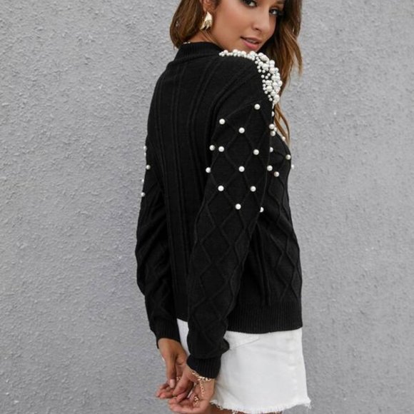 Pearl button detail sweater - Picture 6 of 6